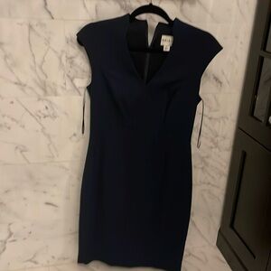 Reiss navy blue dress